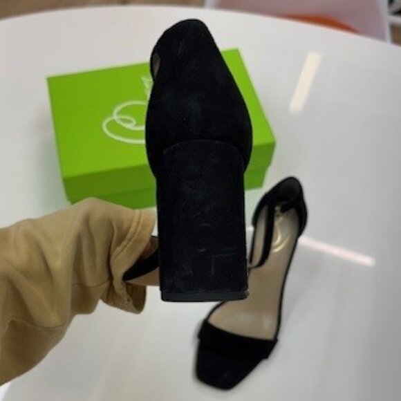 Sam Edelman Black Suede Block Heel | Size 9.5 - Picture 3 of 4